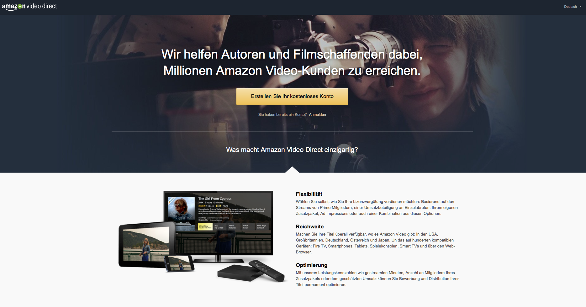 Amazon überrascht mit offener Videoplattform Video Direct