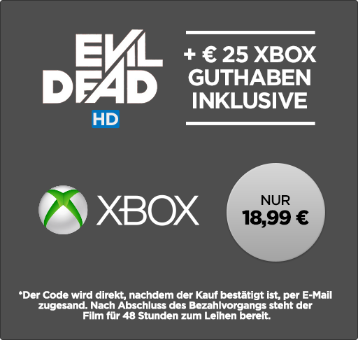 25 Xbox Guthaben + Film in HD für 18,99 EUR bei Wuaki